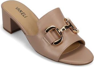 Vaneli Oksana Block Heel Sandal in Light Taupe at Nordstrom, Size 6.5