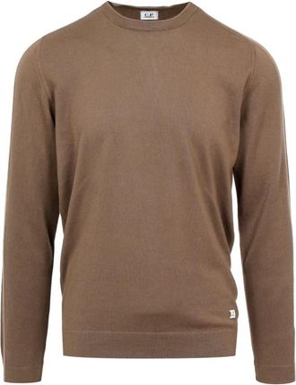 C.P. Company Sea Island Ronde Hals Trui - Heren - Ronde hals truien - Bruin - L - Katoen - Truien & Vesten