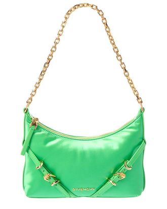 Givenchy Voyou Party Satin & Leather Shoulder Bag