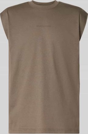 G-Star Tanktop mit Label-Print Modell Boxy in Schlamm, Größe XXL