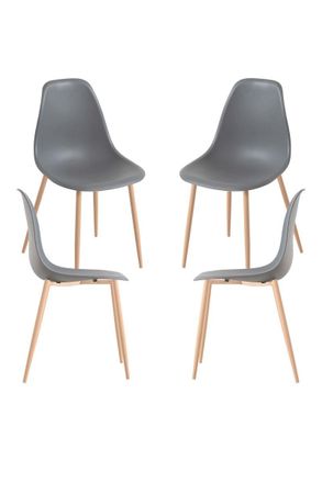 Regalos Miguel Regalos Miguel - Packs Sillas Comedor - Pack 4 Sillas Mykle - Gris Oscuro