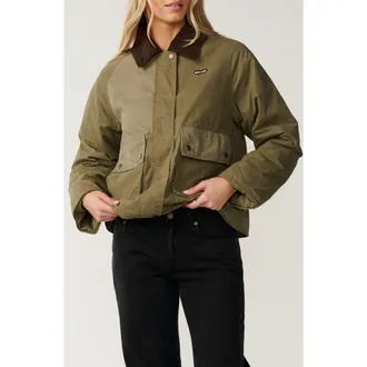 Rip Curl Bossa Nova Waxed Jacket in Military Green at Nordstrom, Size Xx-Small