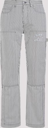 Amiri BlackWhite Striped Carpenter Pants