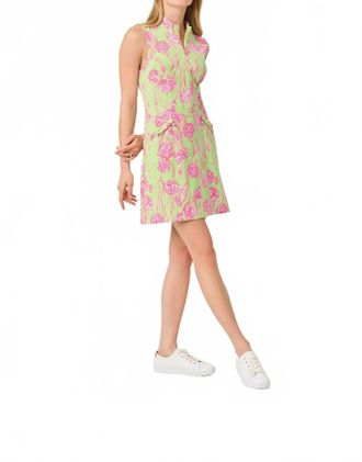 Lilly Pulitzer Upf50+ Catarina Mini Dress In Pistachio Macaron Alina Golf