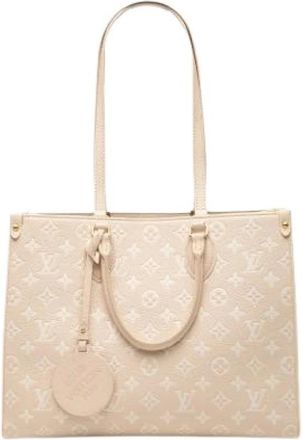 Louis Vuitton Pre-owned Spring In The City Onthego MM - Dames - Vintage Shopper - Beige - ONE Size - Leer - Vintage