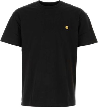Carhartt Work in Progress Carhartt Wip Black Cotton S/S Chase T Shirt