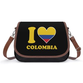 Generic I Love Colombia1 Flag Fashion Womens Crossbody Bags Novelty Handbag Shoulder Bag Purse