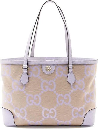 Gucci Beige Jumbo Gg Canvas Ophidia Large Shopping Tote (Authentic Pre-Loved)