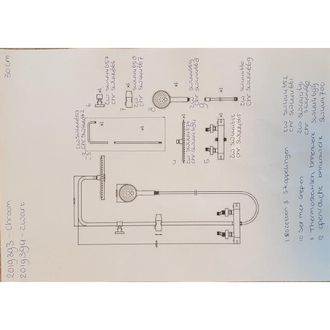 Adema Sparkle glijstang met hoofddouche uitloop chroom 2019391/2019393/SW161775/SW223272