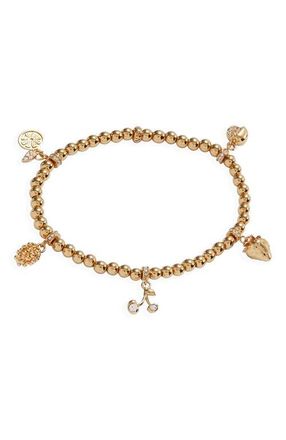 Alex and Ani Summer Fruits Charm Stretch Bracelet in Gold at Nordstrom