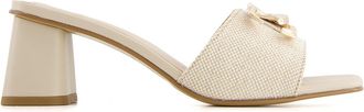 Andrea Womens Slip on Heeled Sandals