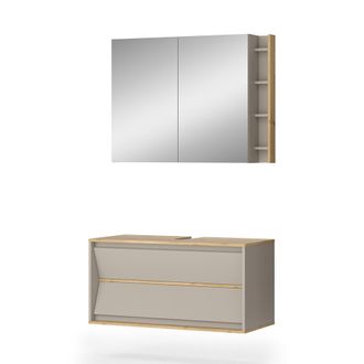 Vicco Conjunto De Muebles De Ba&ntilde;o Edelin, Cachemira, 2 Piezas, Vicco