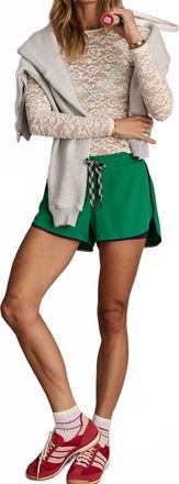 The Upside Austen Run Short In Jungle Green