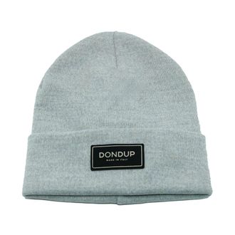 Dondup Beanies, male, Gray, Size: ONE SIZE Hat in technical wool