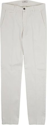 BRIGLIA 1949 Chinos, male, White, Size: M Slim-fit Chinos
