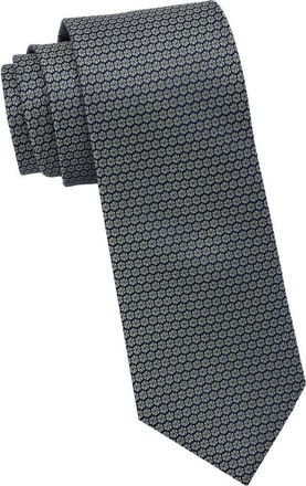 Ben Sherman Geometric Woven Tie in Navy/Green at Nordstrom Rack