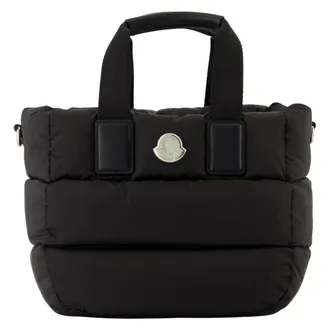 Moncler Handbags, female, Black, Size: ONE SIZE Black Nylon Caradoc Bag