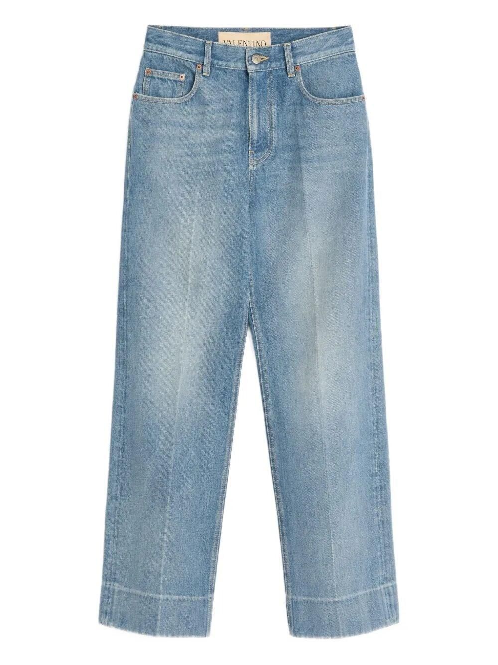 【関税&送料込】Valentino Garavani Straight-Leg Denim Jeans Valentino Garavani Straight Leg Denim Pants from $1,350.00