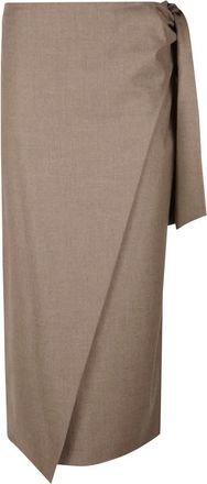 Max Mara Rokken, Dames, Bruin, S, Midi Rok