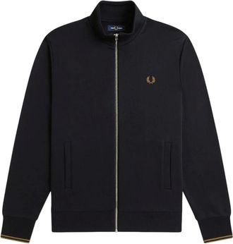 Fred Perry Hoodies & sweatvesten, Heren, Zwart, S, Zip-throughs