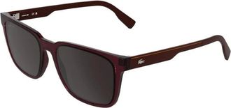 Lacoste Sunglasses, male, Red, 55 MM, Rectangular Sunglasses