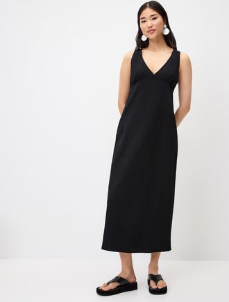 Twik Womens Seersucker maxi dress