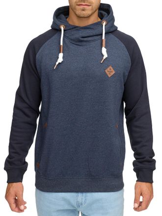Indicode Kapuzensweatshirt INDICODE INMarybank, Herren, Gr. XL, blau (navy mel), Sweatware, Obermaterial: 60% Baumwolle, 40% Polyester, meliert, regular fit no