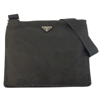 Prada Pre-owned Tessuto Nylon Shoulder Bag - Dames - Pre-owned - Zwart - Maat: ONE Size Nylon