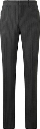 Moschino Elegante Slim Fit Broek - Heren - Nette broeken - Grijs - 2XL - Wol - Broeken
