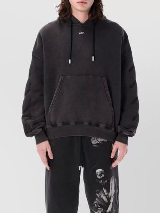 Off-white graphic print oversized hoodie
