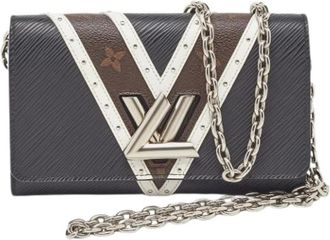 Louis Vuitton Pre-owned Cross Body Bags, female, Black, Size: ONE SIZE Pre-owned Twist Wallet on Chain