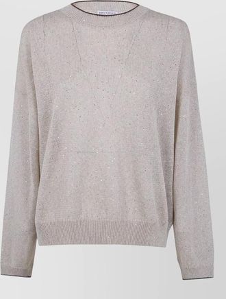 Brunello Cucinelli linen round neck jumper