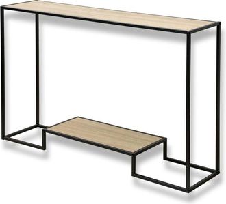 OEM Consola Moderna 2 Niveles Acabado Roble 120 Cm