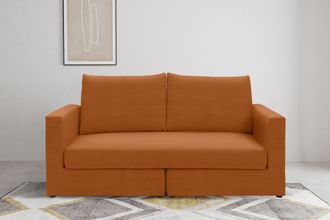 Domo Collection 2-Sitzer »Bibury, modernes Sofa, B/T/H: 178/80/90 cm« Sitzfläche mit Federkern, inkl. 2 Rückenkissen