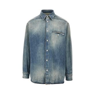 Maison Margiela Washed denim shirt Man 48
