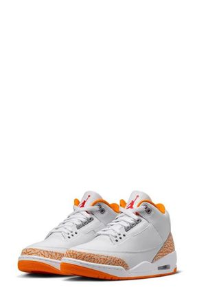 Nike Jordan Air Jordan 3 Retro Basketball Sneaker in White/Multicolor at Nordstrom, Size 5.5