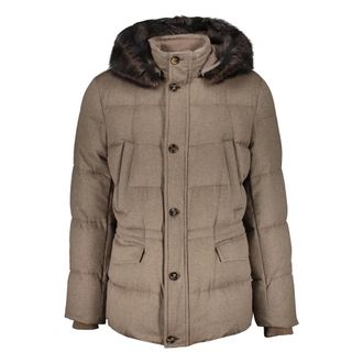 Moorer Heren, Jassen, Beige, Maat: 4XL Kasjmier