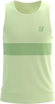 Compressport Performance Singlet Laufshirt f&uuml;r Herren | gr&uuml;n