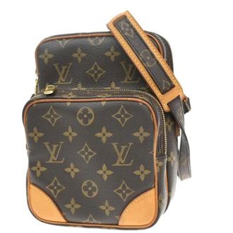 Louis Vuitton Vintage, unisex, Bruin, ONE Size, Pre-owned Canvas Cross Body Bag