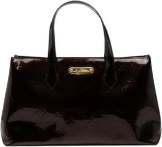 Louis Vuitton Pre-owned Wilshire PM - Dames - Vintage Handtas - Paars - ONE Size - Leer - Vintage