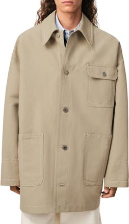 Ami Taupe Beige Oversized Jacket