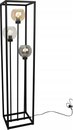 OEM L&aacute;mpara De Pie, Pantalla De Metal, Negra, 130 Cm