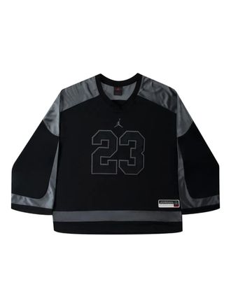 Nike Jordan Brooklyn hockeyshirt met V-hals - Zwart