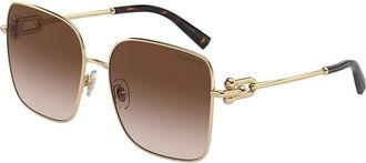 Tiffany & Co. TF3094 60213B Womens Sunglasses Gold Size 58