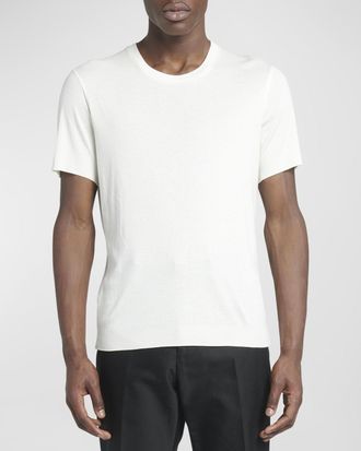 Tom Ford Mens Short-Sleeve Crewneck Sweater