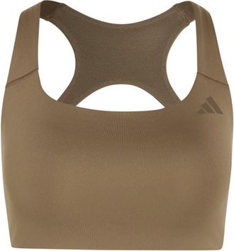adidas Optime Workout Medium Support Bra Sport-BH f&uuml;r Damen | braun