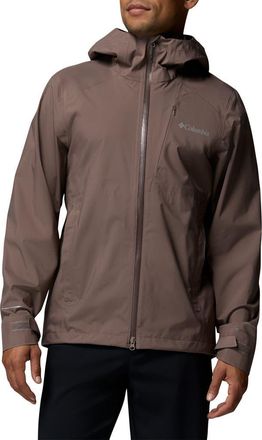 Columbia Trailborne Omni-Tech Waterproof Jacket in Iron at Nordstrom, Size Xx-Large