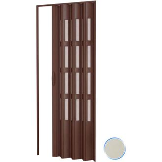 Pinto Pinto - Puerta Plegable De Interior En Kit Con Vidrios De Pvc Mod. Sonia Marfil 1013 82x220 Cm