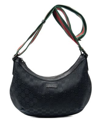 Gucci 2000 GG canvas shoulder bag - Black