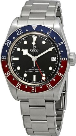 Tudor Pre-owned Tudor Black Bay Automatic Black Dial Pepsi Bezel Mens Watch 79830RB-0001